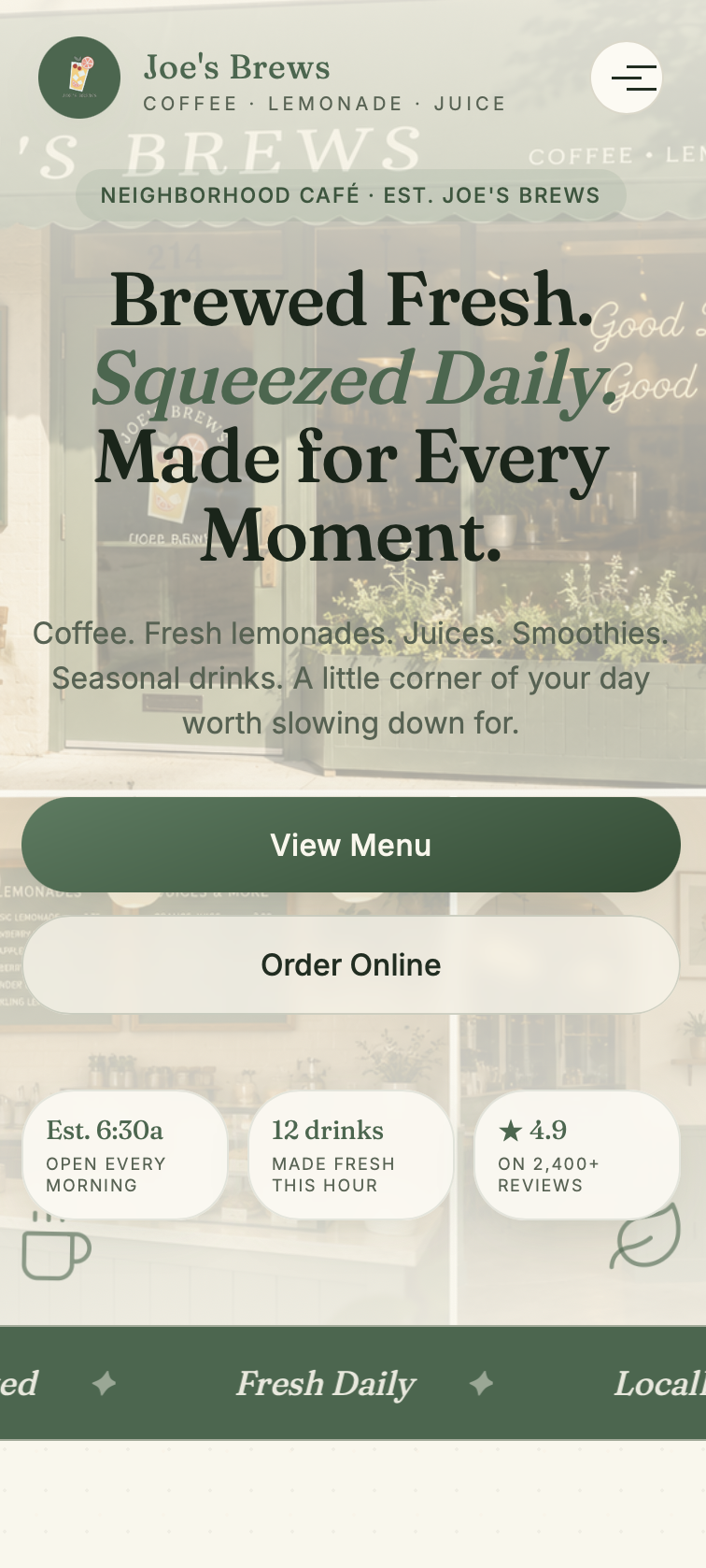 joe's brews identity project