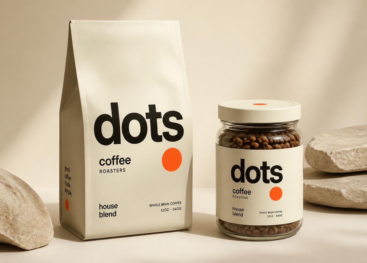 dots coffee roasters identity project